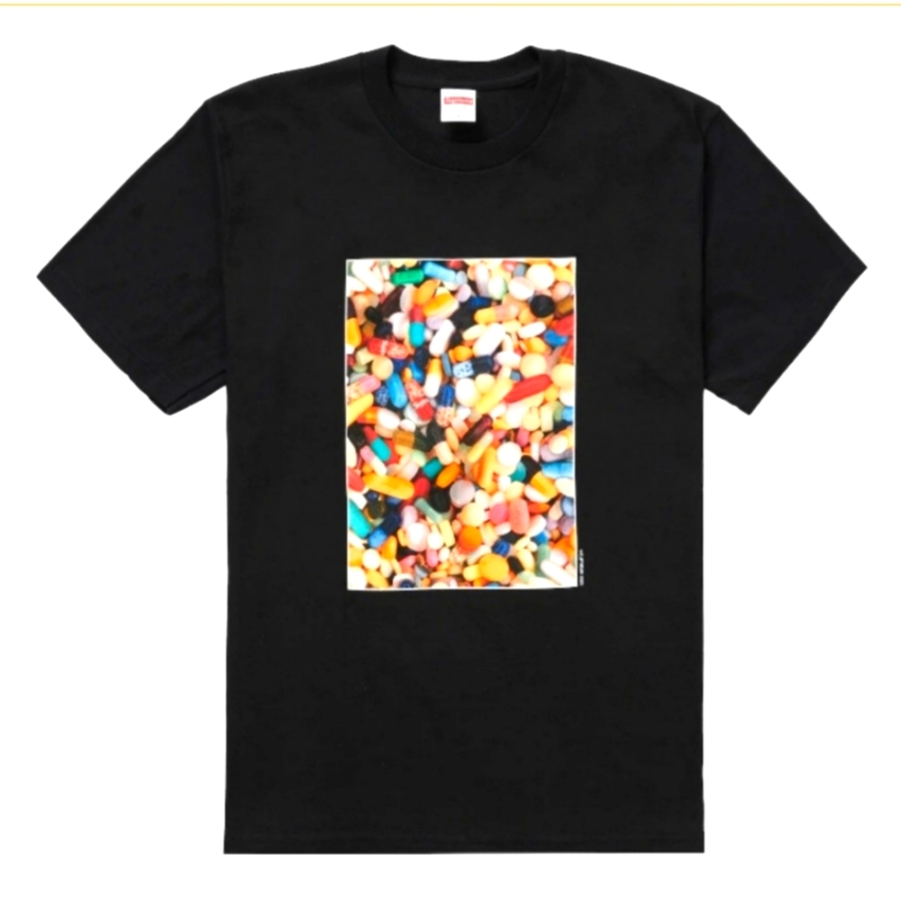 SUPREME | NEW IN BAG | PILLS TEE | SHIRT | Size M | Rare Top FW20T30